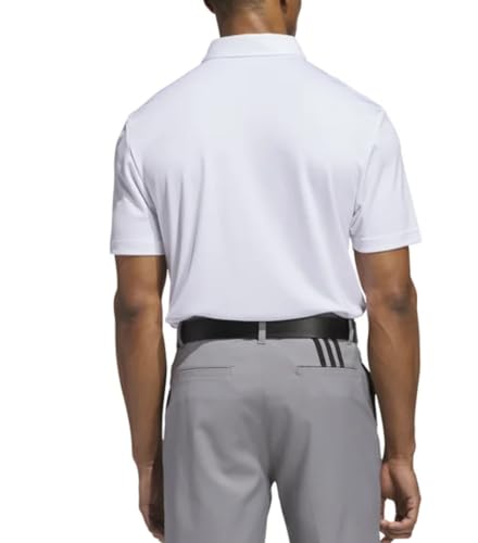 adidas Men's Stretch Short Sleeve Chest Print Golf Polo Shirt2