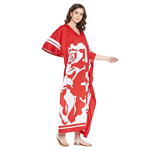 Oussum Kimono Maxi Dress Floral Long Kaftan Plus Size Caftan Gown4