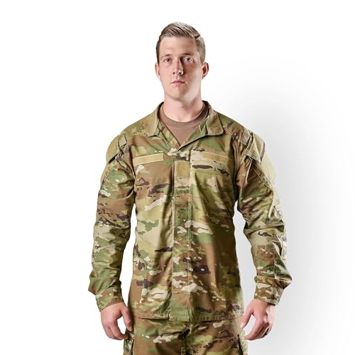 Tru-Spec Mens Improved Hot Weather Combat Uniform (IHWCU) Shirt - Lightweight and Breathable Scorpion OCP - Large