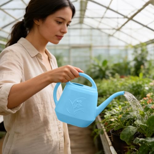 Image of Plant Watering Can - Sky Blue - 1 /2 Gallon