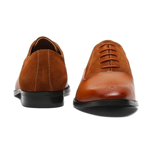 Image of LOUIS STITCH Men's Formal Shoes | Handcrafted European Leather Brogues | Lace-Up Style for Business, Formal (LSEUBGSU)