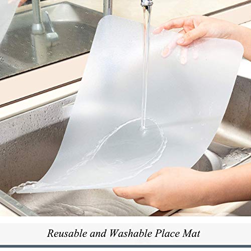 Panngu 12 Pezzi Bianco Opaco Tovagliette