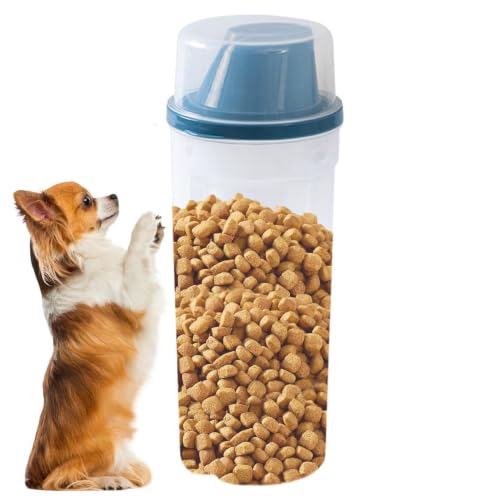 Contenedor de comida para mascotas transparente con boquilla de vertido de 1500 ml 7