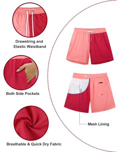 Image of Rocorose Women's Board Shorts Quick Dry Summer Sports Drawstring Beach Trunks Built-in Liner with Pockets