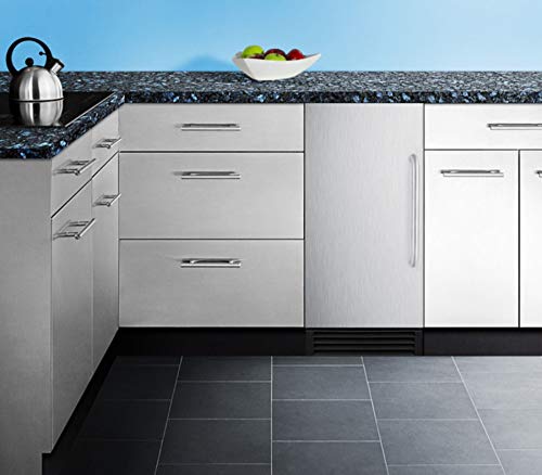 Image of Summit 45 lb. Clear Ice Maker, Stainless Steel - BIM44GADA