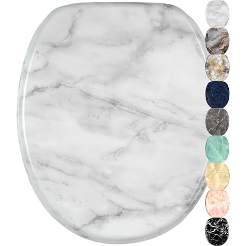 Abattant WC frein de chute soft close - Grande sélection de abattants wc en marbre - Finition de haute qualité (Marbre)
