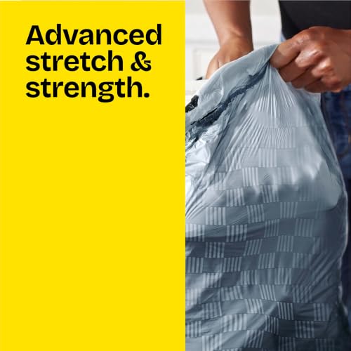 Image of Glad Tall Kitchen Drawstring Trash Bags - Odorshield 13 Gallon White Trash Bag, Febreze Fresh Clean, 110 Count