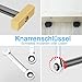 2 Stück Tisch Werkbank Klemme mit 4 Stück Bank-Hunde für Bankhaken 20mm-Loch Upgrade, Holzbearbeitung Schreibtisch Clip, Schnell Fixierte Klemme Messingbefestigung Schraubstock, Schreibtisch-Clip