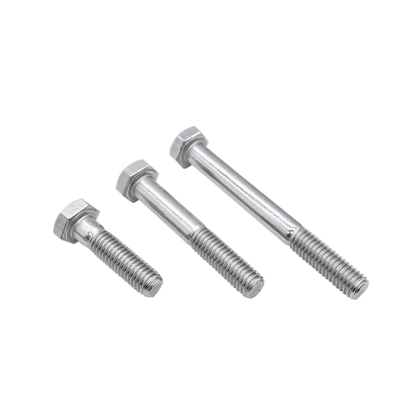 SS304 Bulloni a testa esagonale in acciaio inossidabile Filettatura parziale 1/4 5/16 3/8 7/16 1/2 5/8 (20,UNC 1/4-20 x 5)