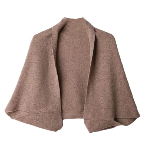 Chal De Punto 100% De Lana Para Mujer, Cárdigan Suave Y Cálido, Capa Que Envuelve El Cuello Del Hombro, Bufandas Pashmina Multifuncionales