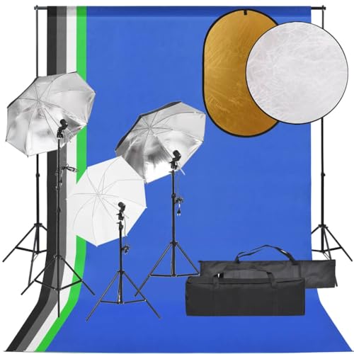 Kit studio photo éclairage flash parapluie 5 en 1 et trépieds alu
