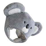 [EXQUIMEUBLE] と大人用コアラ帽子 ぬいぐるみ写真用小道具 動物テーマパーティーコスチュームアクセサリー