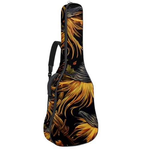 Housse de guitare acoustique 41 pouces avec crochet arrière anti-encombrement