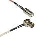 3 feet RG316 Mini UHF Female to DVB Pal Male Angle RF Pigtail Coaxial Cable