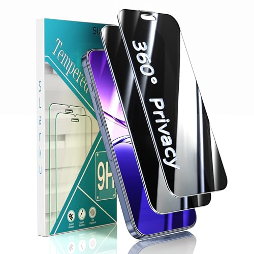 Slanku [iPhone 15 Pro Maxp] `h~ iPhone 15 Pro Max vCoV[یV[g [4way 360°] `h~ SʃJo[ pKX CA[ P[XΉ 2pbN