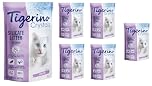 Tigerino Crystals Silicate Cat Litter, 6 x 5L - Absorbent, Dust-free, Antibacterial, Economical