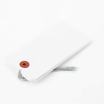 Amazon | カインズ(CAINZ) 針金荷札 大 20枚入 66mm×120mm 白