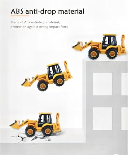 Image of Jack Royal Bulldozer Friction Truck Construction Vehicle Friction 180 Rotatable Excavator Toy Big Wheel Heavy Duty Unbreakable Toy for Kids