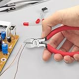HOUSERAN Zestaw 5 Sztuk Nożyc do Drutu 12,5 cm, Precyzyjne Nożyce Ukośne ze Sprężyną, Frezy Boczne, Szczypce do Cięcia do Rękodzieła i Produkcji Biżuterii