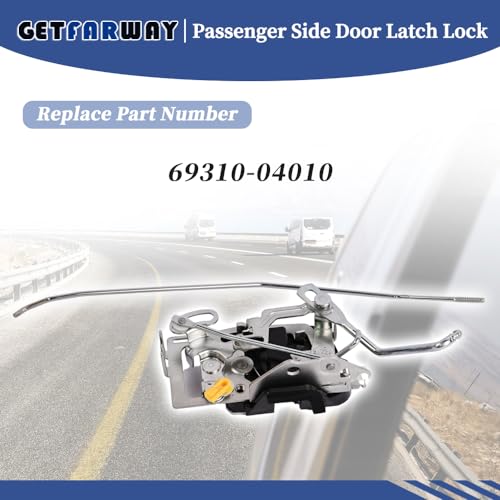 Image of Door Latch Lock 69310-04010 Compatible with Toyota Tacoma 1998 1999 2000 2001 2002 2003 2004,Manual Locks for Non Electric Doors (69310-04010, Passenger Side)
