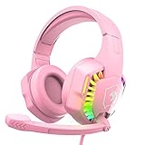 Best INSTEN Pc Headphones - Wired Gaming Headset with Rainbow RGB Backlight Retractable Review 