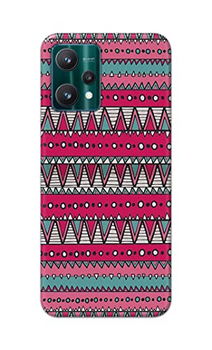 Image of Printed Hard Back Cover Case for Realme 9 Pro 5G Back Cover (Geometric Vintage Pattern) -1803