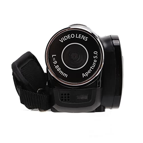 Filmadoras digitais, filmadora com tela colorida de 2,7 polegadas para presentes(Preto)