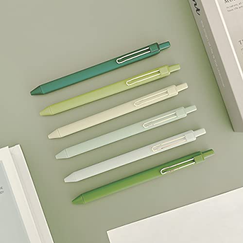 allydrew-Retractable-Black-Ink-Gel-Pens-05mm-Fine-Point-Stationery-Supplies-for-Home-and-Office-Set-of-6-Green
