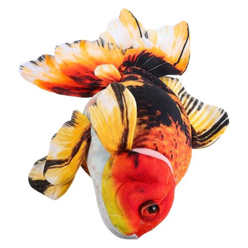 LOLIPPYY Almohada Grande Forma de Pez Dorado de Peluche Realista, Cojín Decorativo para Sofá y Cama, Suave Almohada Decorativa Adecuado para Habitación y Sala de Estar