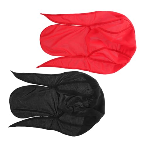 Holibanna 2 pcs Breathable Bandana Hat for Sports Quick Dry Pirate Helmet Liner Caps Sun Protection Cycling Headwear for Outdoor Activities