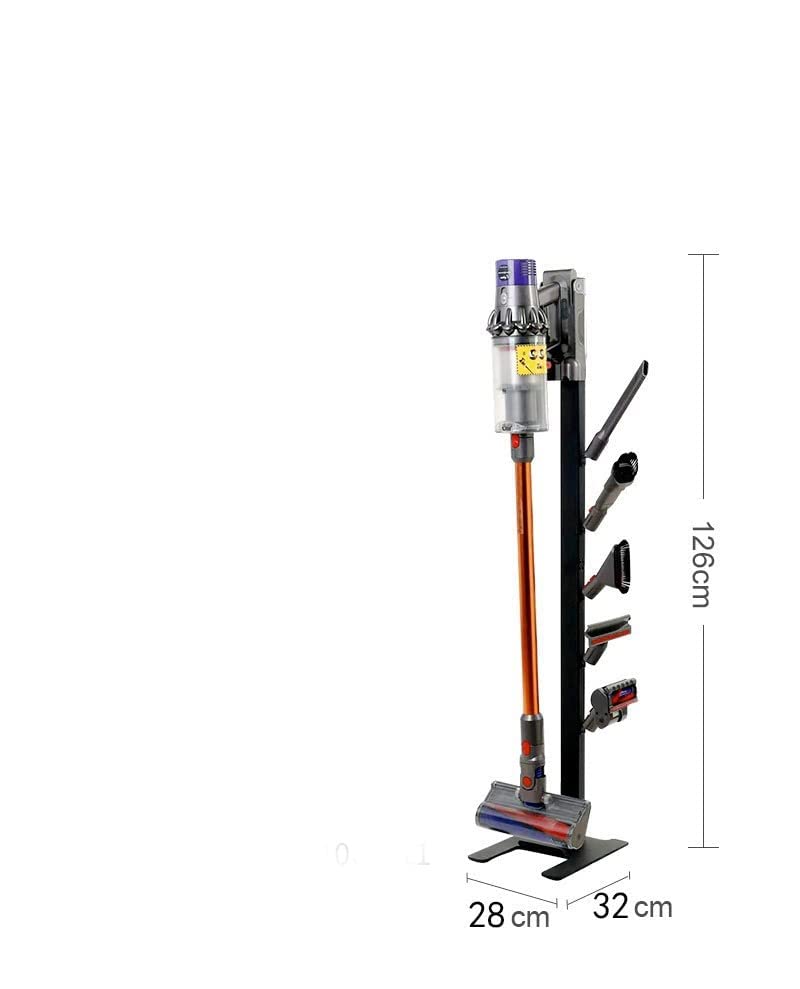 Image of Storage-Stand-Docking-Station-Holder Compatible with Dyson V15 Detect V11 V10 V8 V7 V6 Cordless Vacuum Cleaners, Stable Metal Organizer Rack(Black, 6 Hooks)