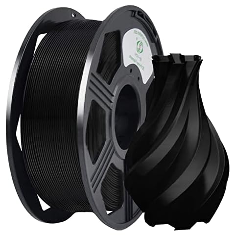 YOYI YOYI PLA 3D Printer Filament, PLA Filament 1.75mm Dimensional Accuracy +/- 0.03mm, 1kg Spool (2.3lbs), PLA Black Cover