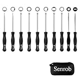 Senrob 10 Pcs Carburetor Adjustment Tool Kit, Tune-up Adjusting Tool for Common 2 Cycle Carburetor Engine (10 Screwdrivers with Case)