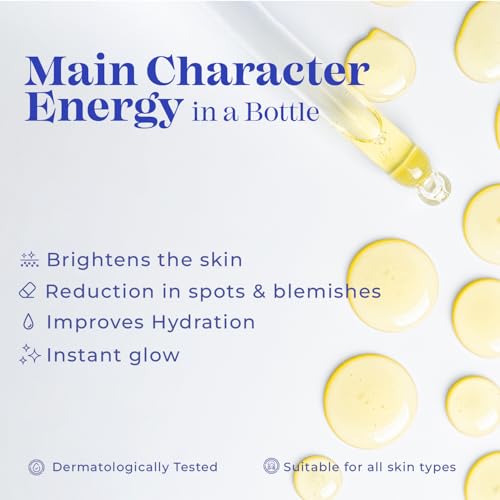 Image of Blue Heaven Brightening 5% Vitamin C Face Serum for Brightening & Glowing Skin | Improves Hydration & Reduces Blemishes | Face Serum for Men and Women, 20ml