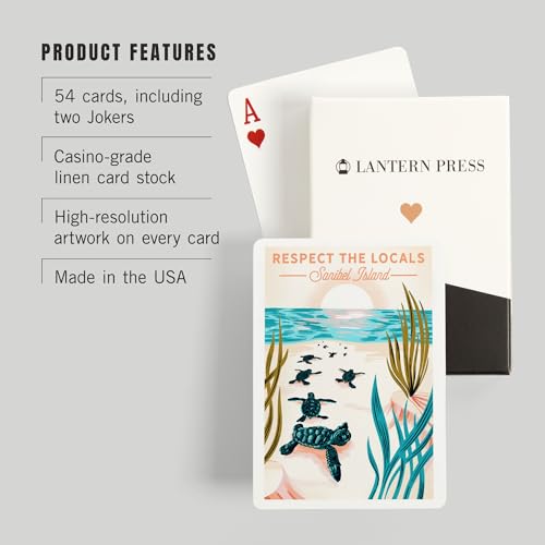 Baraja de poker Sanibel Island Courageous Explorer 52 cartas miniatura 3