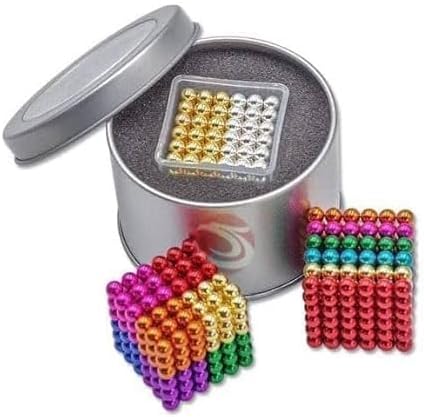 Magnetic Balls 216 Pcs Ball Toys for Kids Girls Boys Toddlers Learning Balls Game Set 6X6 Cube of 6 Colors 5mm Balls game for kids toy