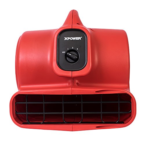 Image of XPOWER P-430 Pro 1 /3 HP 2000 CFM Centrifugal Air Mover, Carpet Dryer, Floor Fan, Blower, for Water Damage Restoration, Janitorial, Plumbing, Home Use