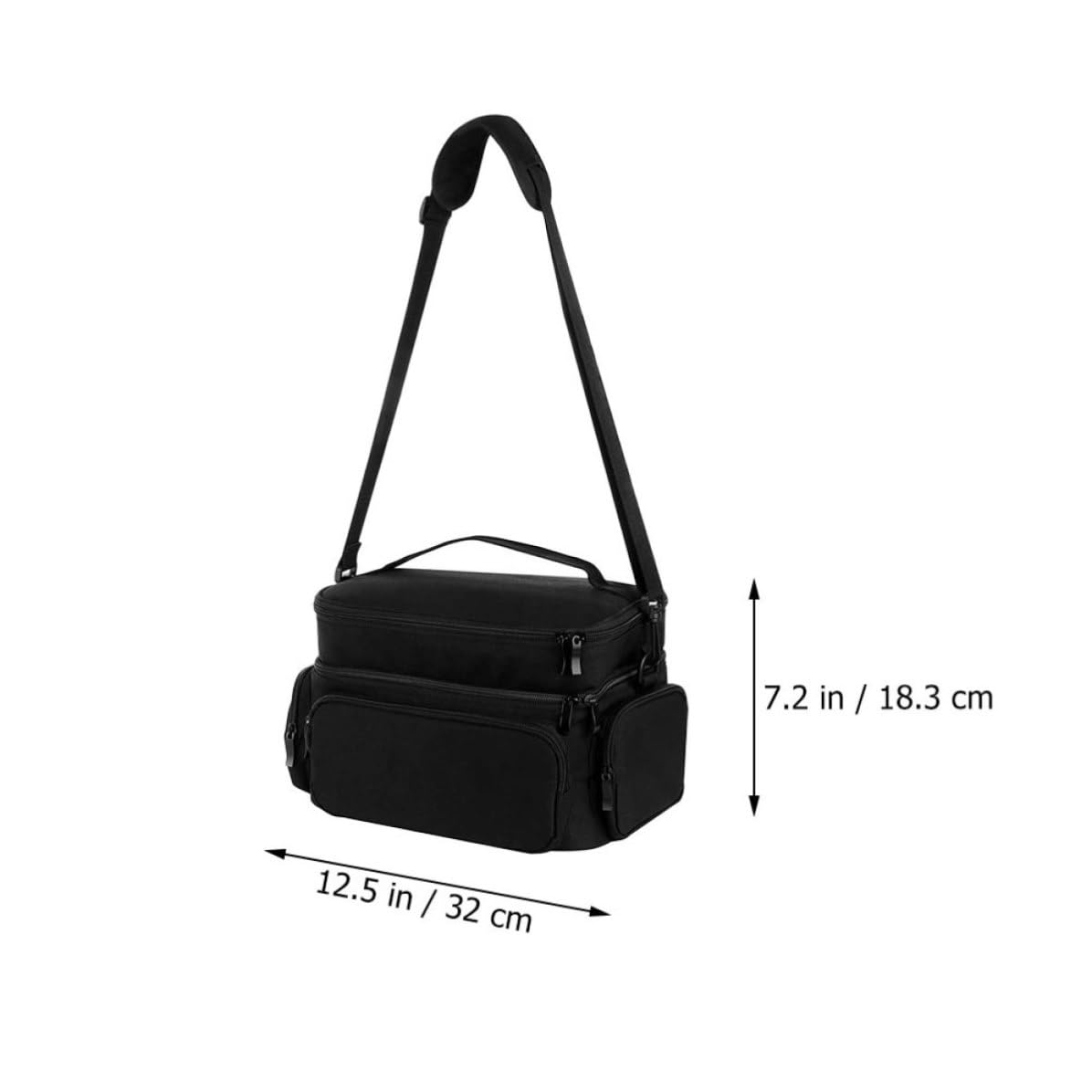 ULTECHNOVO Estuche Portátil para Extractor de Leche Asa, Negro, Poliéster
