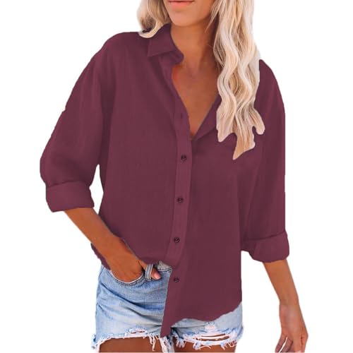 Muslin Women's Large Sizes: Linen Blouse Dress Women's Summer Plain Blouse Shirt with Button Placket Linen Shirt Muslin Blouses Long Sleeve Shirt Women's Blouses Linen Shirt Tops Lightweight Summer Muslin Women's Large Sizes: Linen Blouse Dress Women's Summer Plain Blouse Shirt with Button Placket Linen Shirt Muslin Blouses Long Sleeve Shirt Women's Blouses Linen Shirt Tops Lightweight Summer