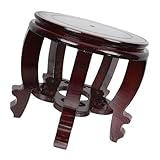 GRIRIW Aquariumsockel Holz 22cm Ø X 20cm Hoch Stabiler Aquarium und Blumentopfständer Vielseitiger Aquariumhalter für Wohn und Gartendekoration