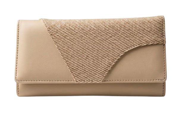 Premium Women's PU Leather Wallet, Beige, Multi-Compartment Card Holder Clutch-picture-10
