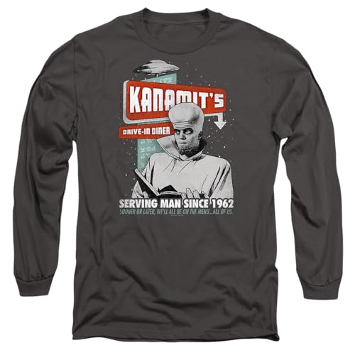 T-Shirt Twilight Zone Kanamits Diner en textile anthracite premium avec finitions soignées unisexes