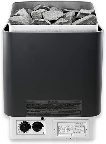 SHENGANG Vielseitiger Saunaofen, Edelstahl Elektroheizung 3-9 kW mit Mehrspannungssteuerung, Bad Dampfofen, 9 kW