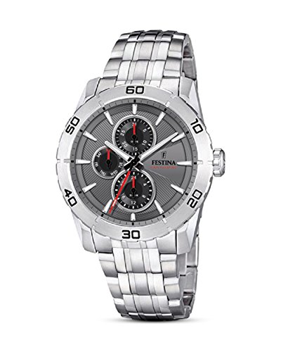 Preisvergleich Produktbild Festina Herren Analog Quarz Uhr mit Edelstahl Armband F16606 / 7