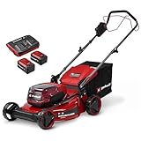 Einhell tosaerba GC-CM 36/51 S Li BL (2x5,2Ah) Power X-Change (36 V, larghezza di taglio 51 cm, fino a 750 m², Brushless, cesto da 50 litri, incl. 2 batt. da 5,2 Ah + 1 Twincharger)