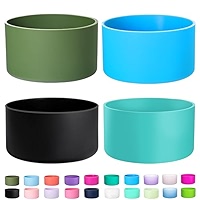 Manchons De Protection En Silicone Pour Gourde - Lot De 4 - Base Antidérapante Et Anti-bruit - Compatible Stanley Et Autres Marques