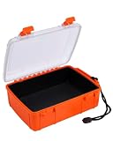 Wxvhji Dry Box for Boat Floating Waterproof Containers for Kayaking & Boating - Crushproof Waterproof Storage Case for Phones Drybox with Rope & Steel Hinges