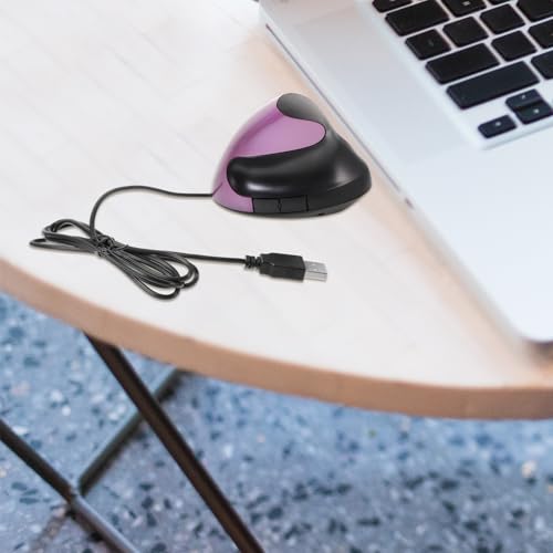 Ratón vertical para oficina con cable USB y diseño ergonómico de 5 botones 6