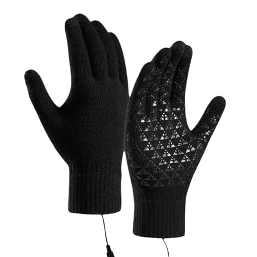 Flkiglm Guantes térmicos – Manoplas cálidas para pantalla táctil – Guantes de invierno de punto a prueba de viento | para esquí de invierno, conducción, camping, deportes, viajes, viajes