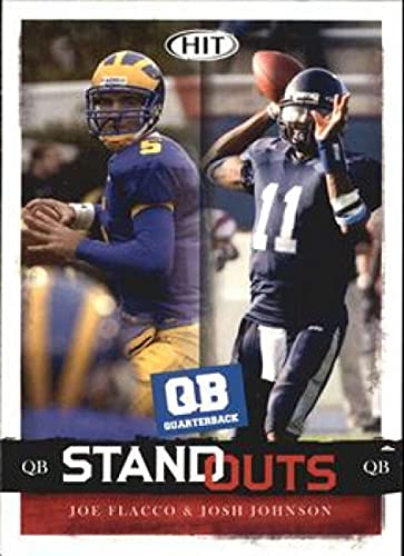 2008 SAGE Hit #66 Joe Flacco/Josh Johnson Delaware Fightin' Blue Hens/San Diego Toreros Pre-Rookie NCAA Football Trading Card in Raw (NM or Better) Condition